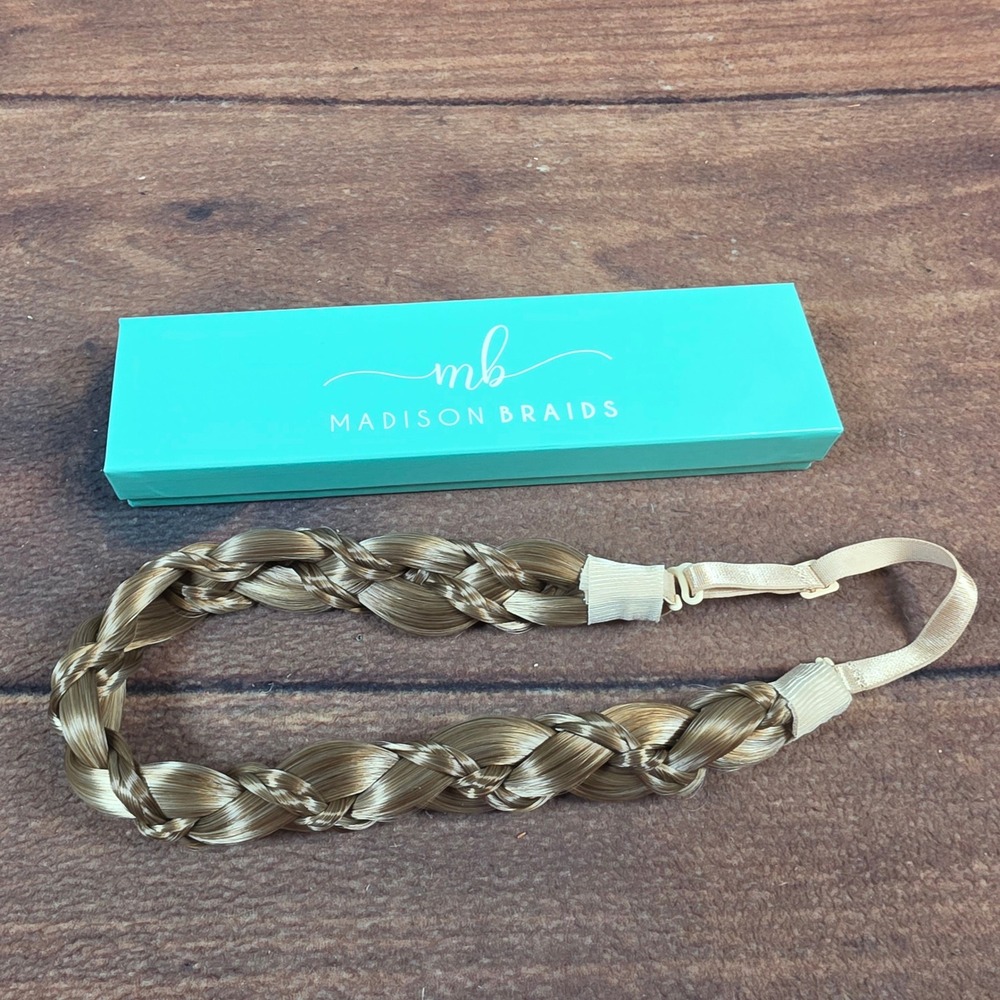 Madison Braids Headband Womens OS Blonde Excellent Braided Hair Accessory Boho